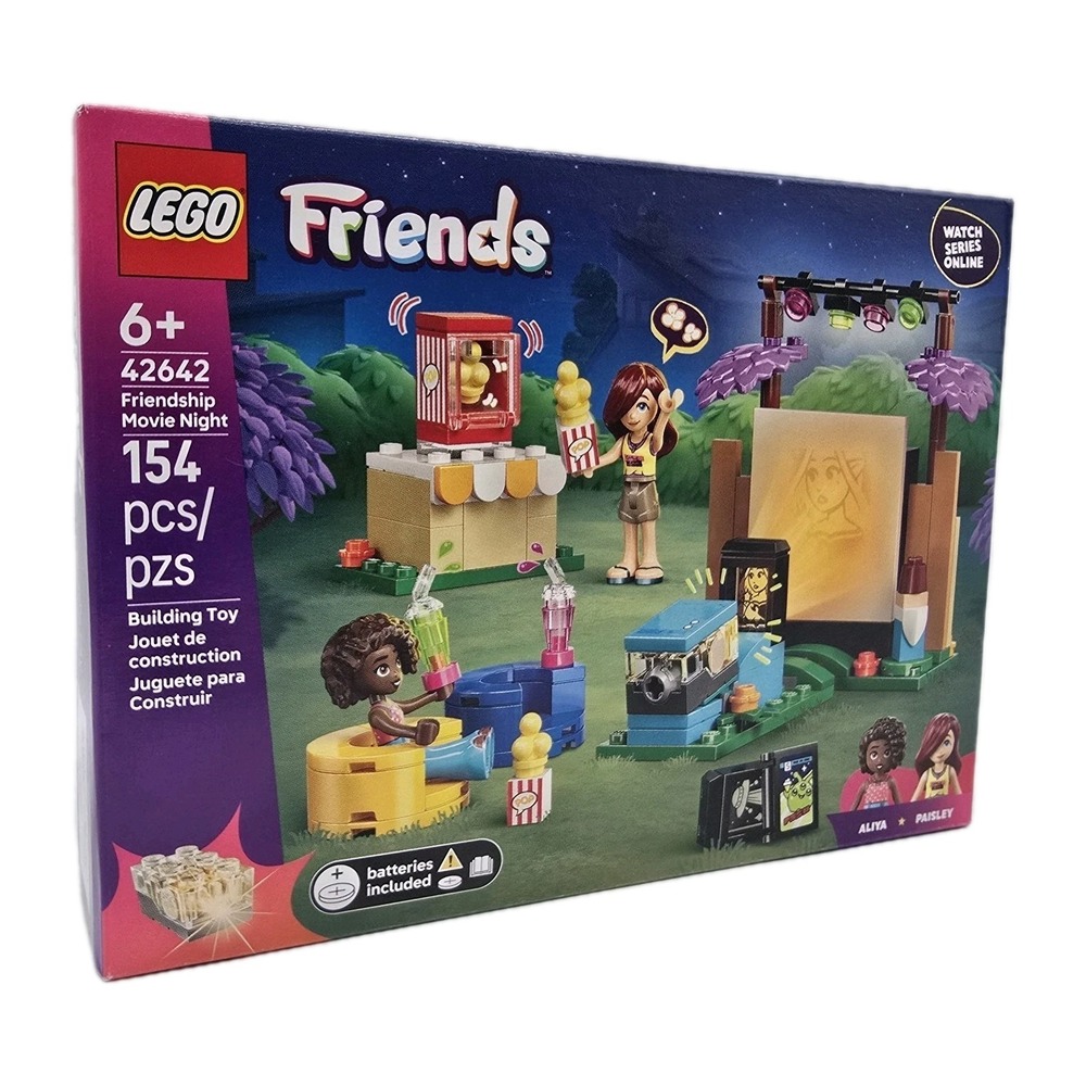 LEGO Friends 42642 Friendship Movie Night Pretend Play Building Set‎